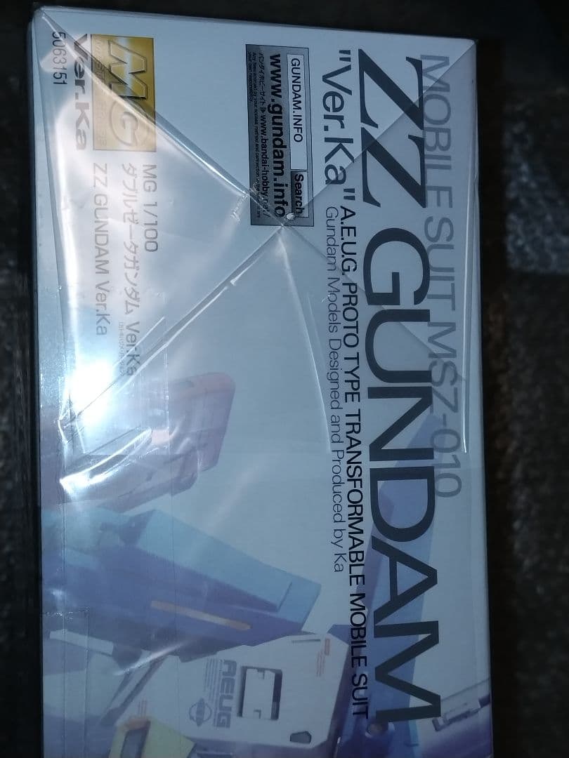 【美品☆未開封新品】MG1/100 ZZガンダム \"Ver.Ka\" ＋強化パーツ