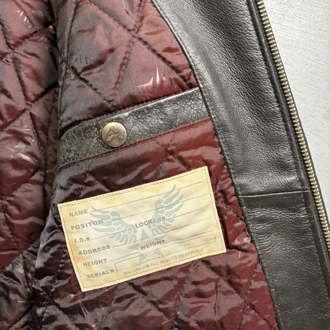 入手困難✨AVIREX レザージャケット　A-2 本革　ブルゾン　短丈　M