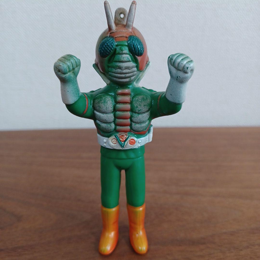 当時ものポピー製 仮面ライダー希少ソフビペンダントトップ（チェーン無）5点セット