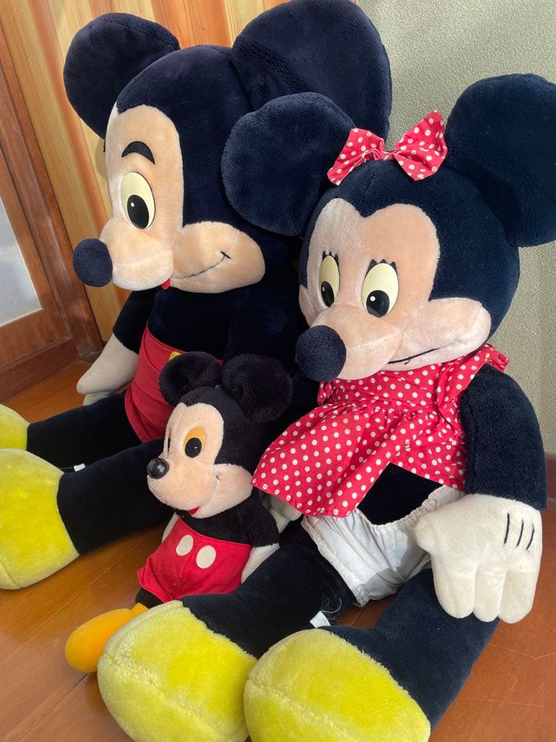 【希少】80sアメリカディズニー購入　ミッキー&ミニーぬいぐるみ　ヴィンテージ