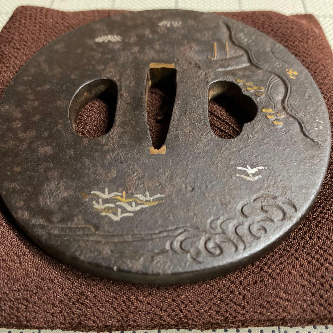 象嵌細工　鍔(つば)