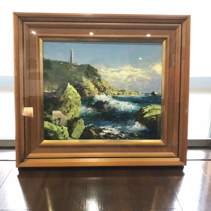 ♫新価格　♫即購入可　作者不明　絵画 （足摺岬)
