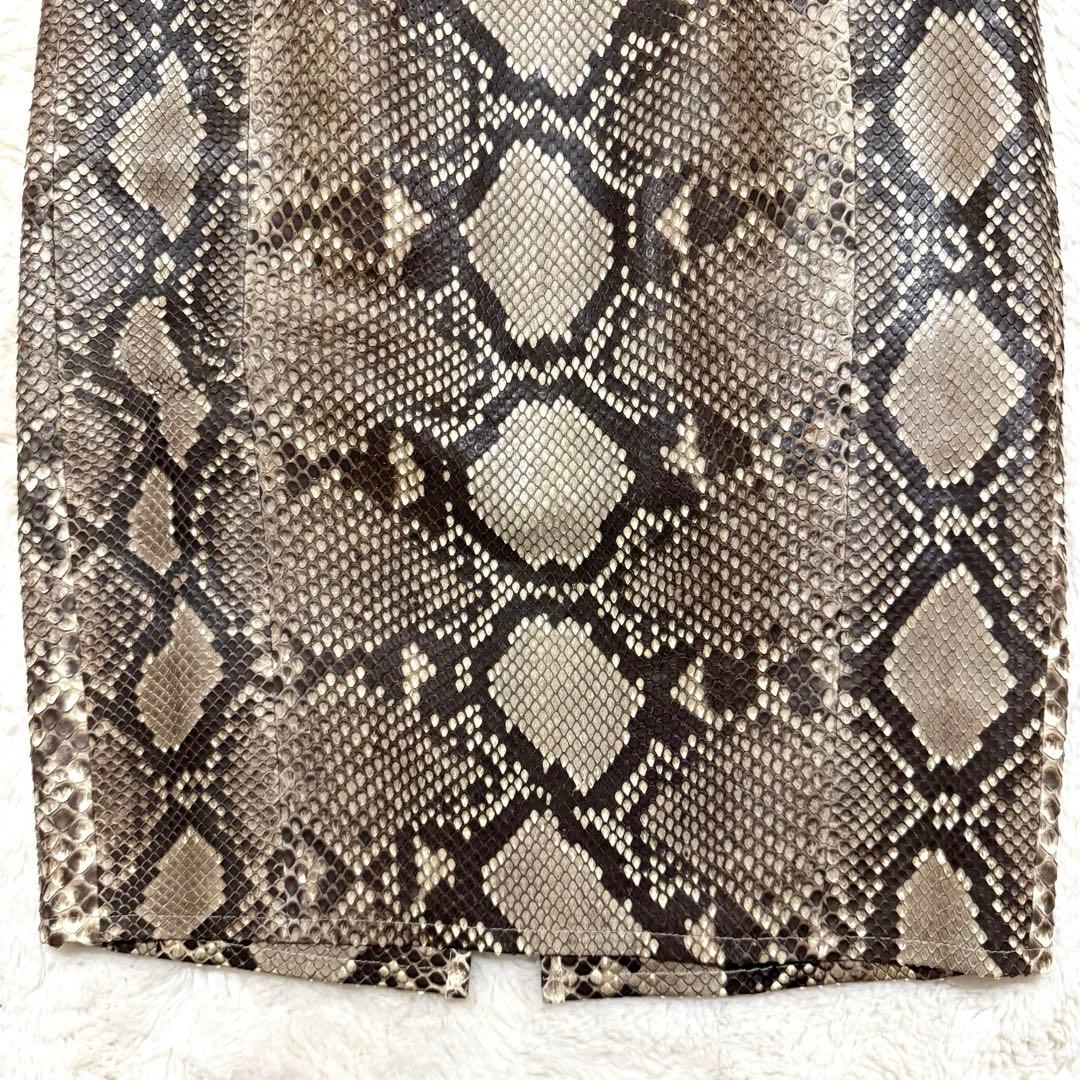 新品 Deuxieme Classe ヘビ革 パイソンレザー タイトスカート38