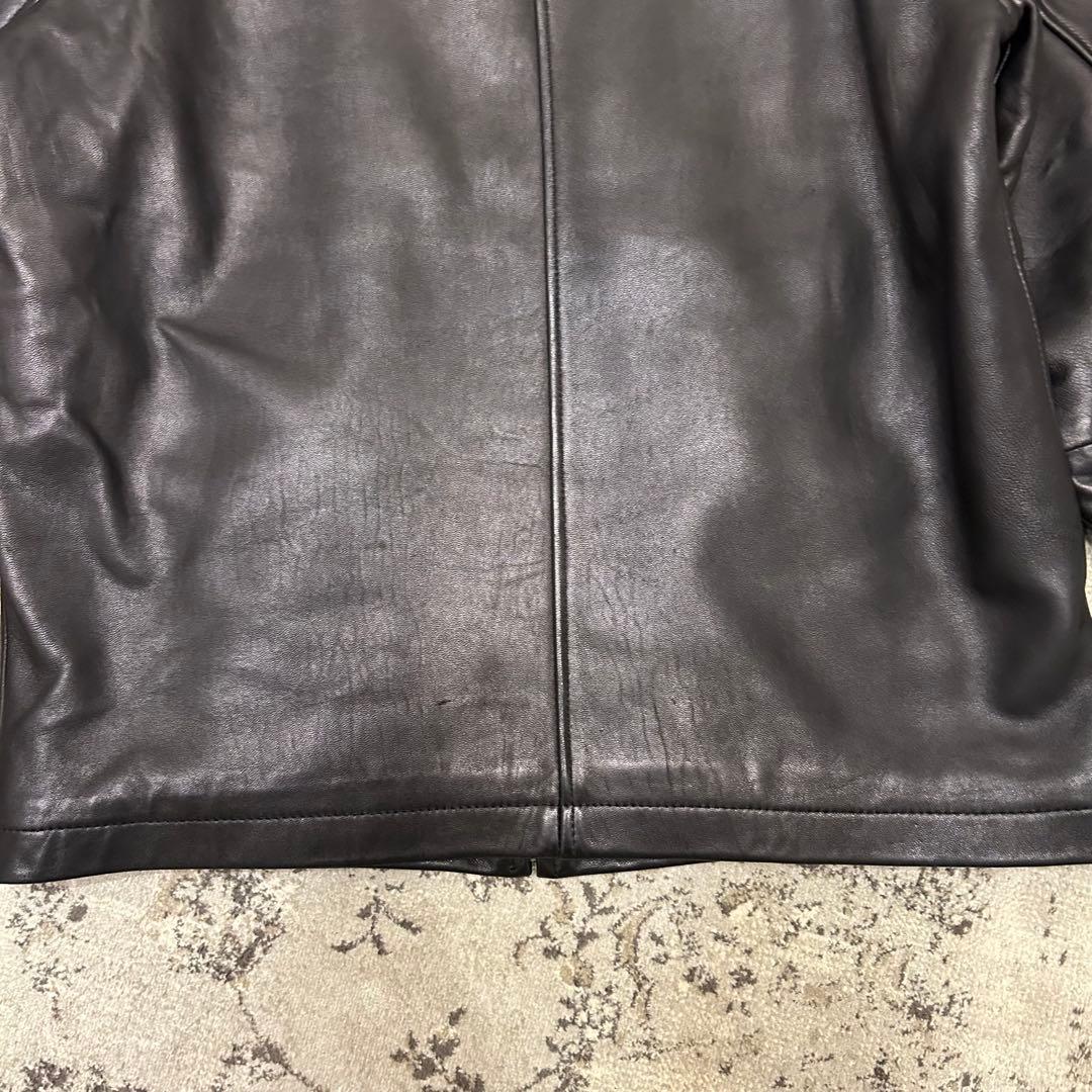  カルバンクライン レザー シングルライダースジャケット