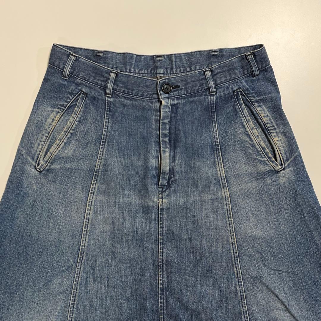 COMME des GARÇONS サルエルパンツ デニム ボトム ブルー S