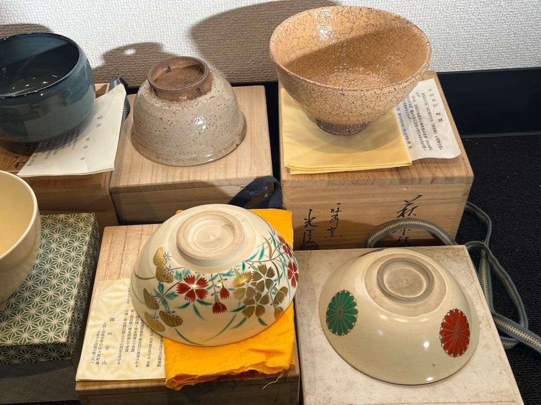 茶碗 抹茶碗 まとめて 32点 箱付 茶道具 陶器 京焼 紫雲 英香 赤雲 光臣