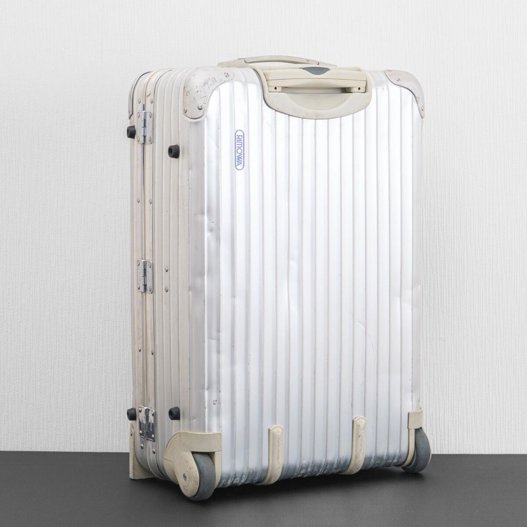 リモワ トパーズ 63L 2輪 TSAロック ジャンボトローリー アルミ 青ロゴ