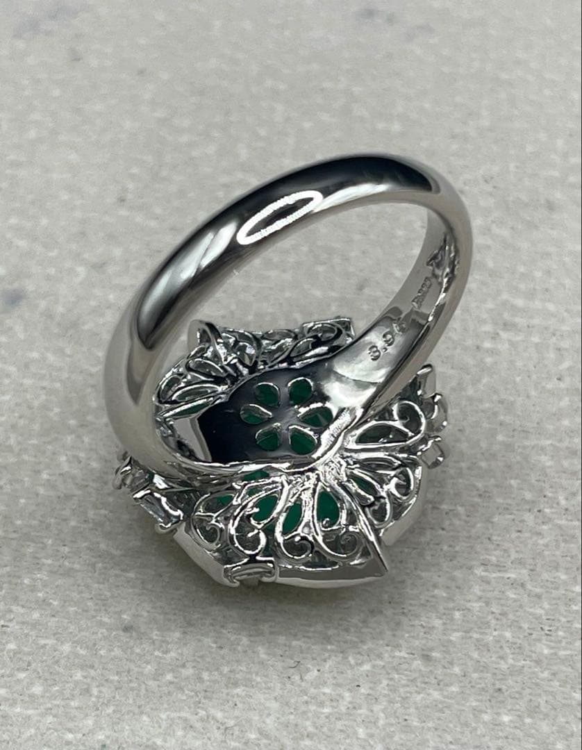 リサJL229★最高級 ムゾー鉱山産 エメラルド3.95ct リング 鑑付