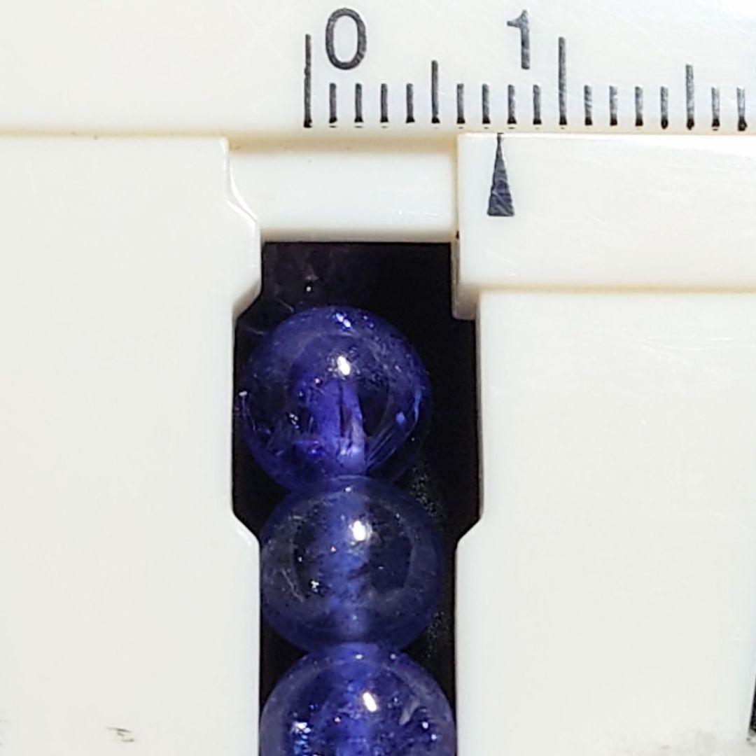 ★(ほみ！)ジュエリークラスタンザナイト 7.5ミリ珠ブレス②(SA+)