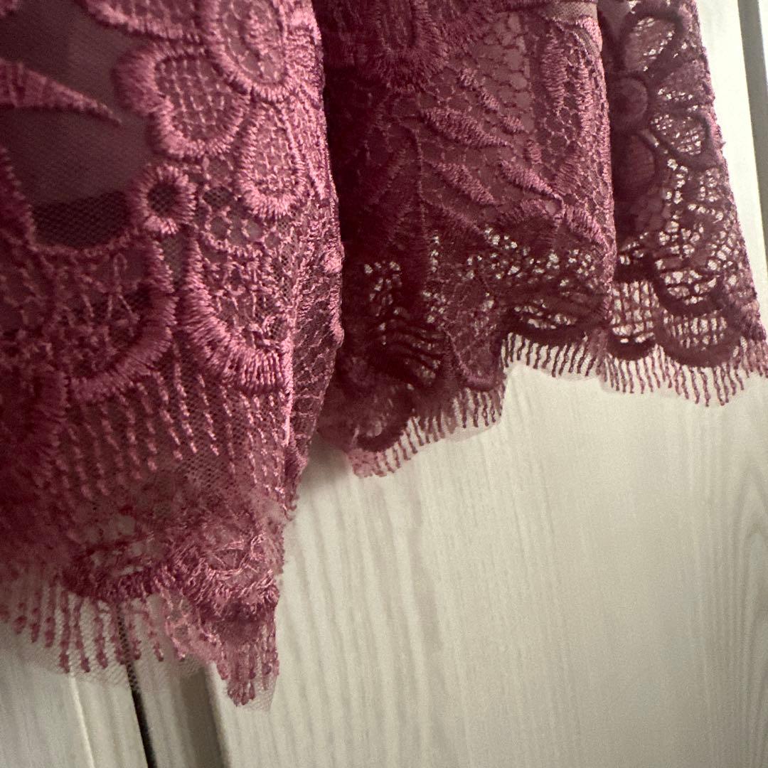 最終お値下げ！グレースコンチネンタル　トリミングレースワンピース