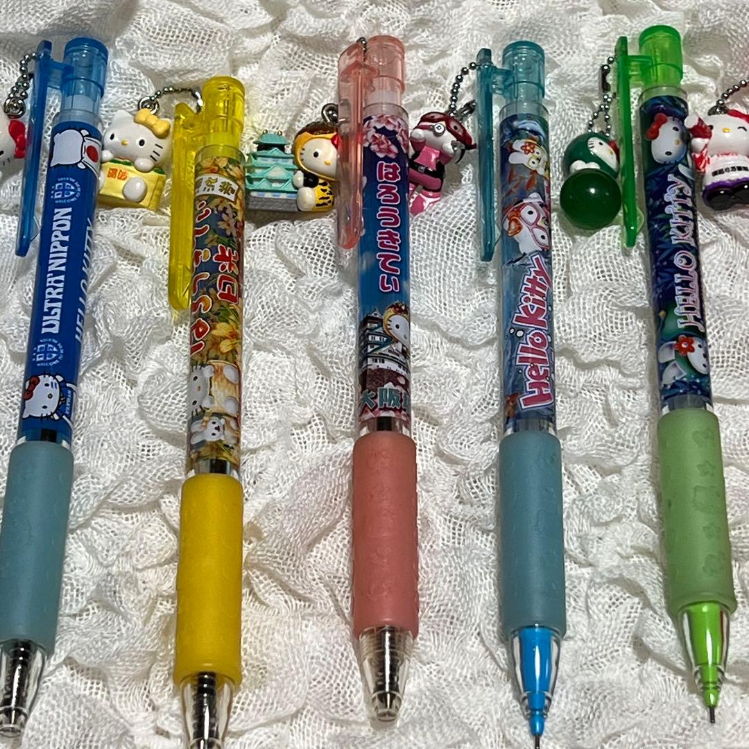 ご当地キティ ボールペン & シャープペンシル まとめ売り セット レア 日焼け