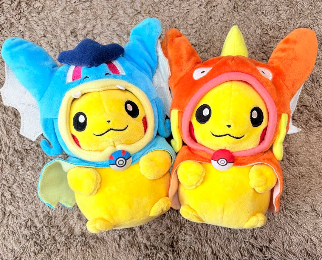 ポケモン ぬいぐるみ ギャラドスごっこ ピカチュウ