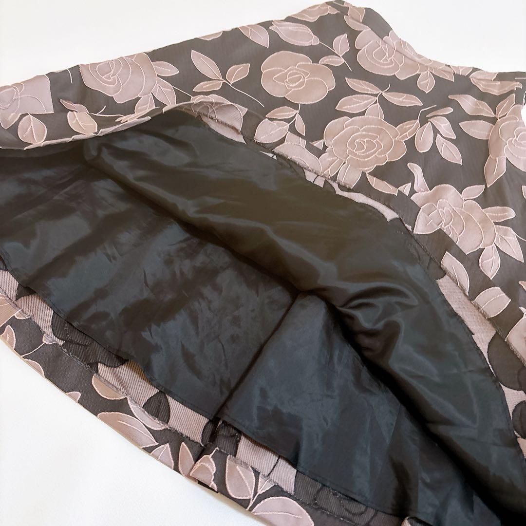 2023年☆エムズグレイシー カタログ掲載 シャンブレージャガードローズスカート