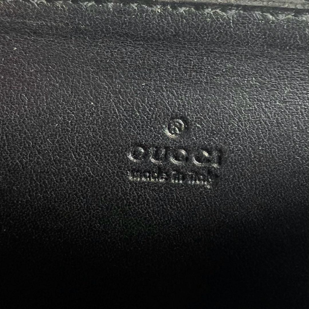 20 美品 GUCCI グッチ マイクロシマ 小銭入れ 財布 カードケース