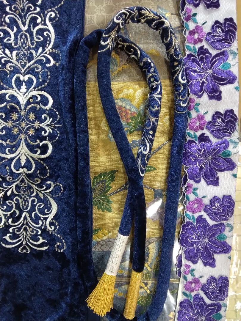 振袖フルセット、正絹振袖成人式、重ね衿、クリスタルストーン帯揚げ帯締、袋帯、襦袢