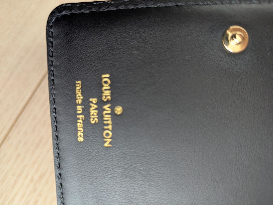 ルイ・ヴィトン財布 ポルトフォイユ・ルーM12378 ブラック ピンクレディース