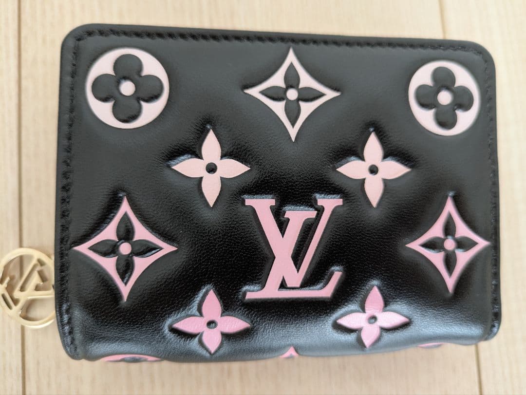 ルイ・ヴィトン財布 ポルトフォイユ・ルーM12378 ブラック ピンクレディース