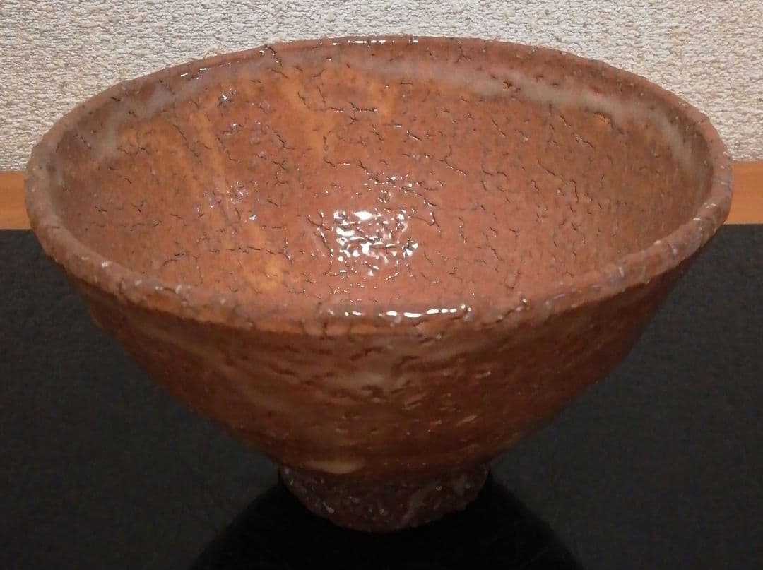 波多野善蔵作　萩焼　茶碗　共箱　共布　茶道具
