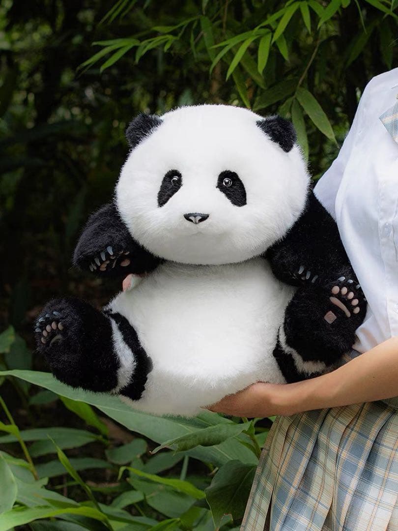 可愛いパンダぬいぐるみ肉球付き