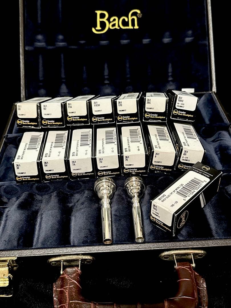 Vincent Bachトランペットマウスピース セット バック 17個
