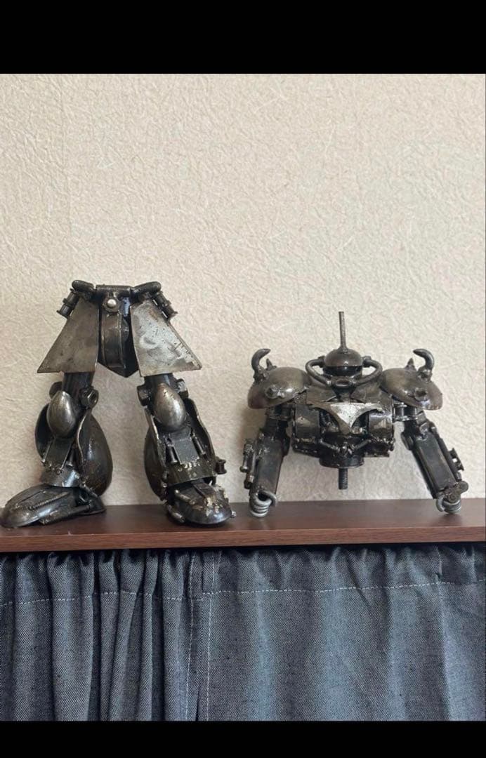 金属製 ロボット 置物 インテリア アートガンダムシャア専用ザク ハンドメイド