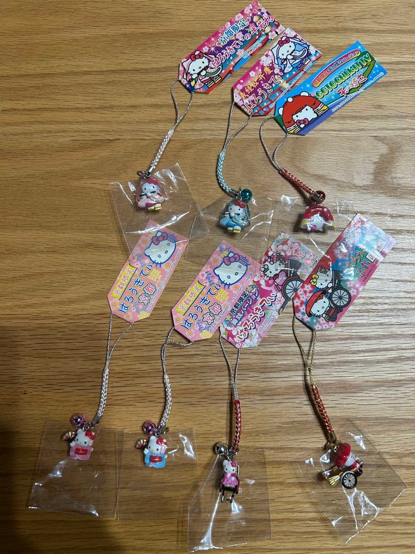 ご当地キティ　根付けストラップ　京都限定