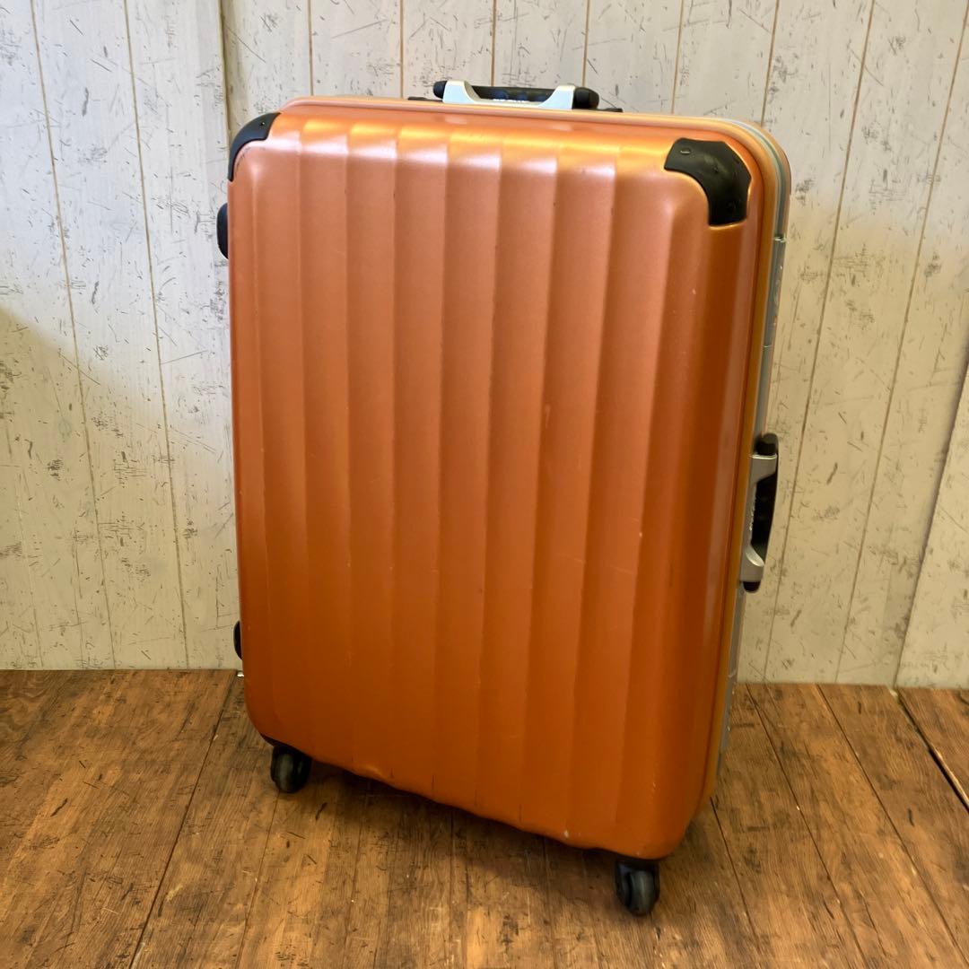 exact 大型 大容量 スーツケース オレンジ キャリーケース 4輪キャスター