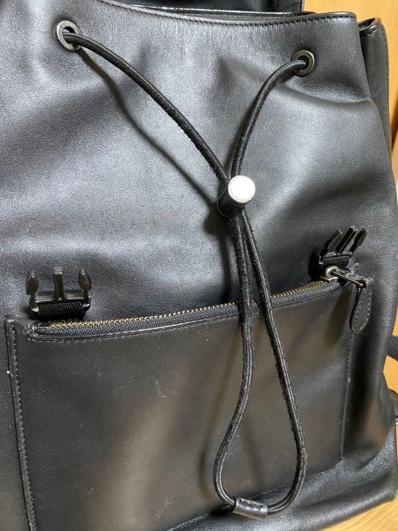 ポ*⭐様 COACH レザー ビジネスバッグ リュック ブラック