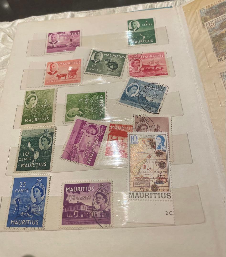 モーリシャス切手　スタンプブック　ヴィンテージ