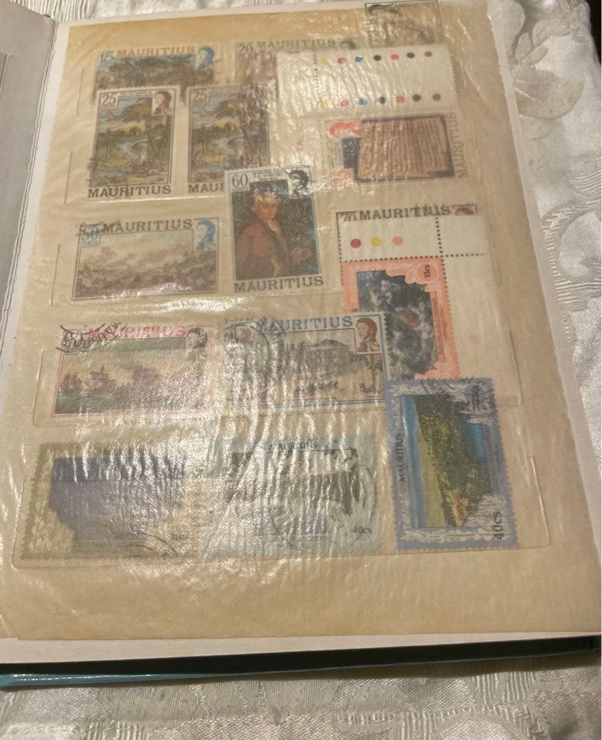 モーリシャス切手　スタンプブック　ヴィンテージ