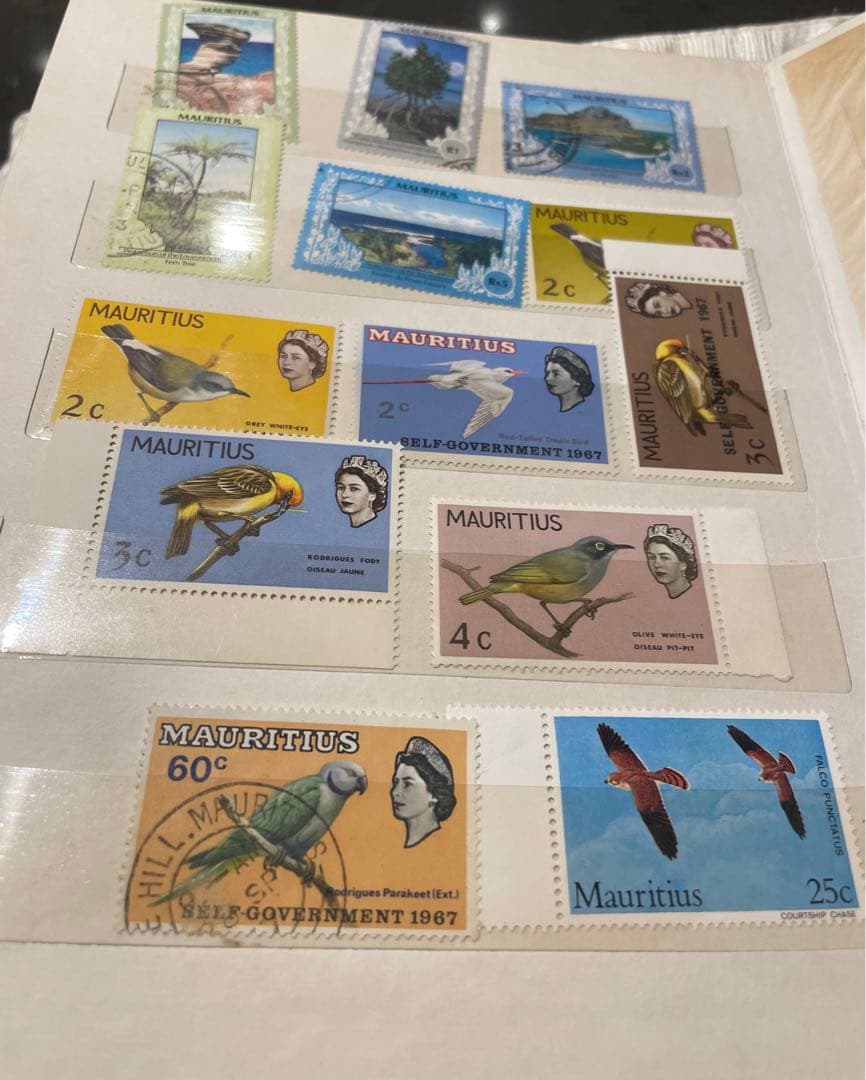 モーリシャス切手　スタンプブック　ヴィンテージ