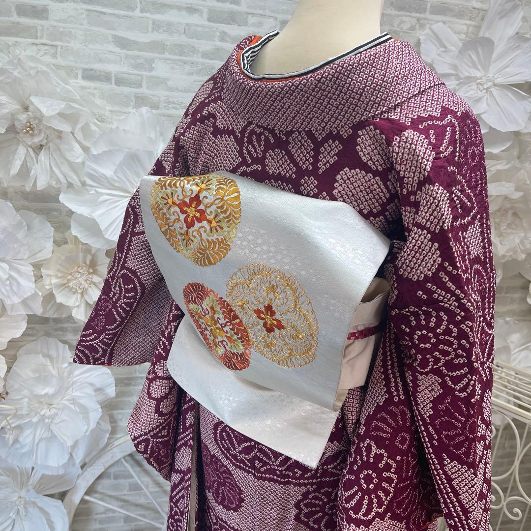 バターサンド大好き★絞り振袖★名古屋帯セット