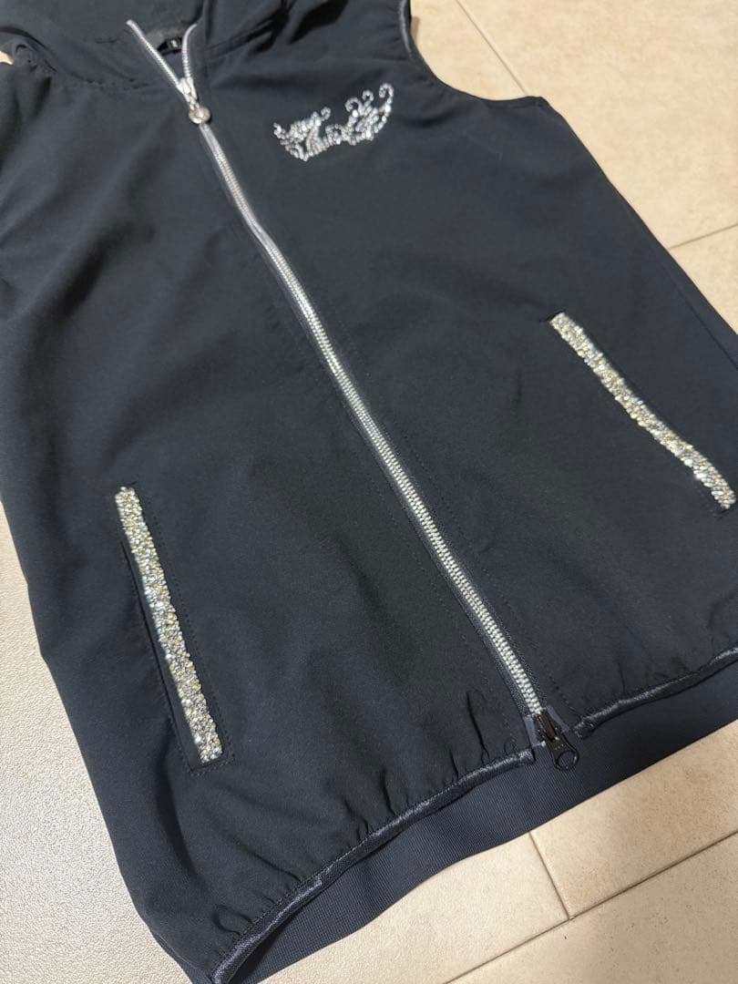 DANCEWITHDRAGONダンスウィズドラゴンフードベストパンツセットアップ