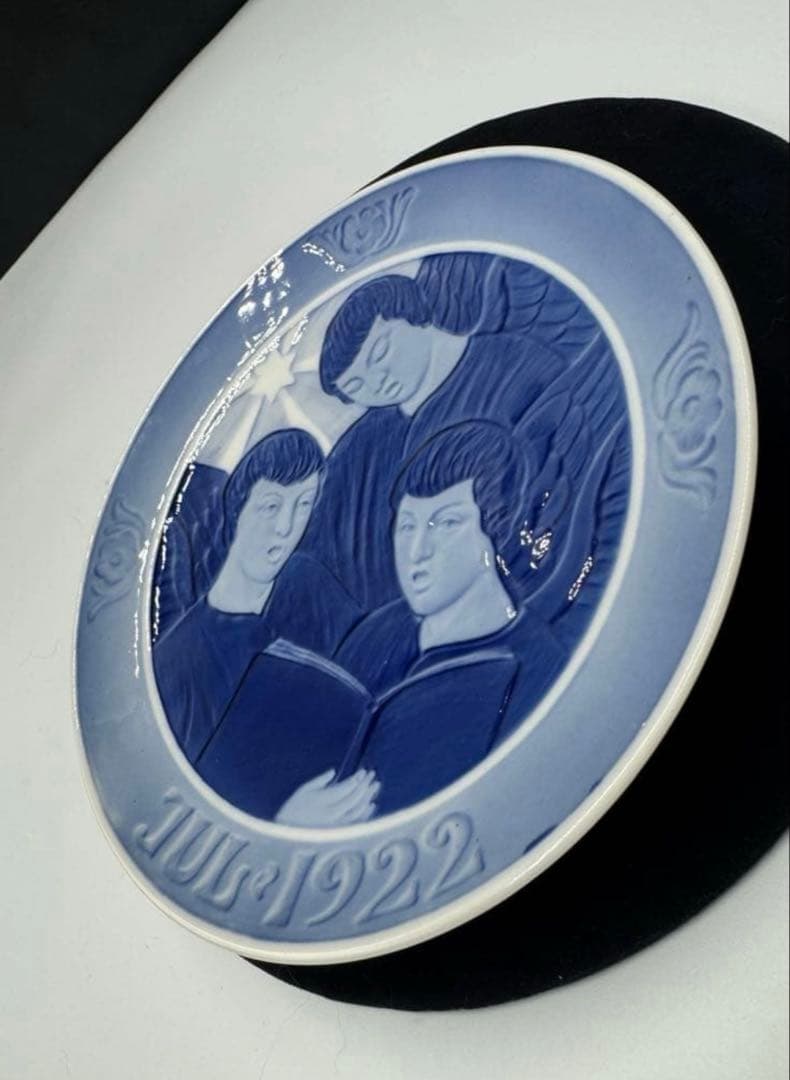 1922年ロイヤルコペンハーゲン　イヤープレート。額縁セット。