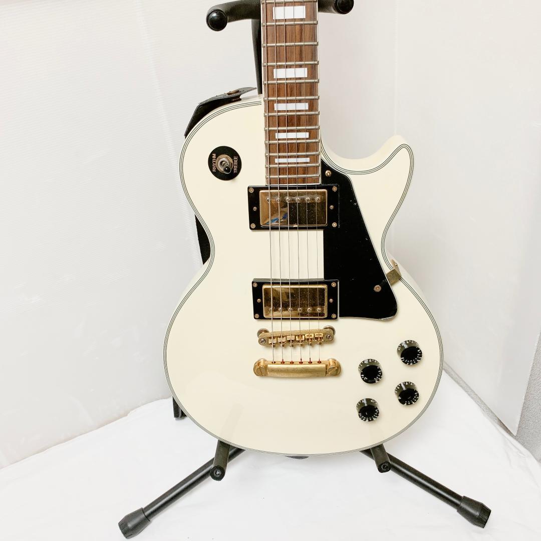 美品 Photogenic フォトジェニック レスポールカスタム 白 ホワイト
