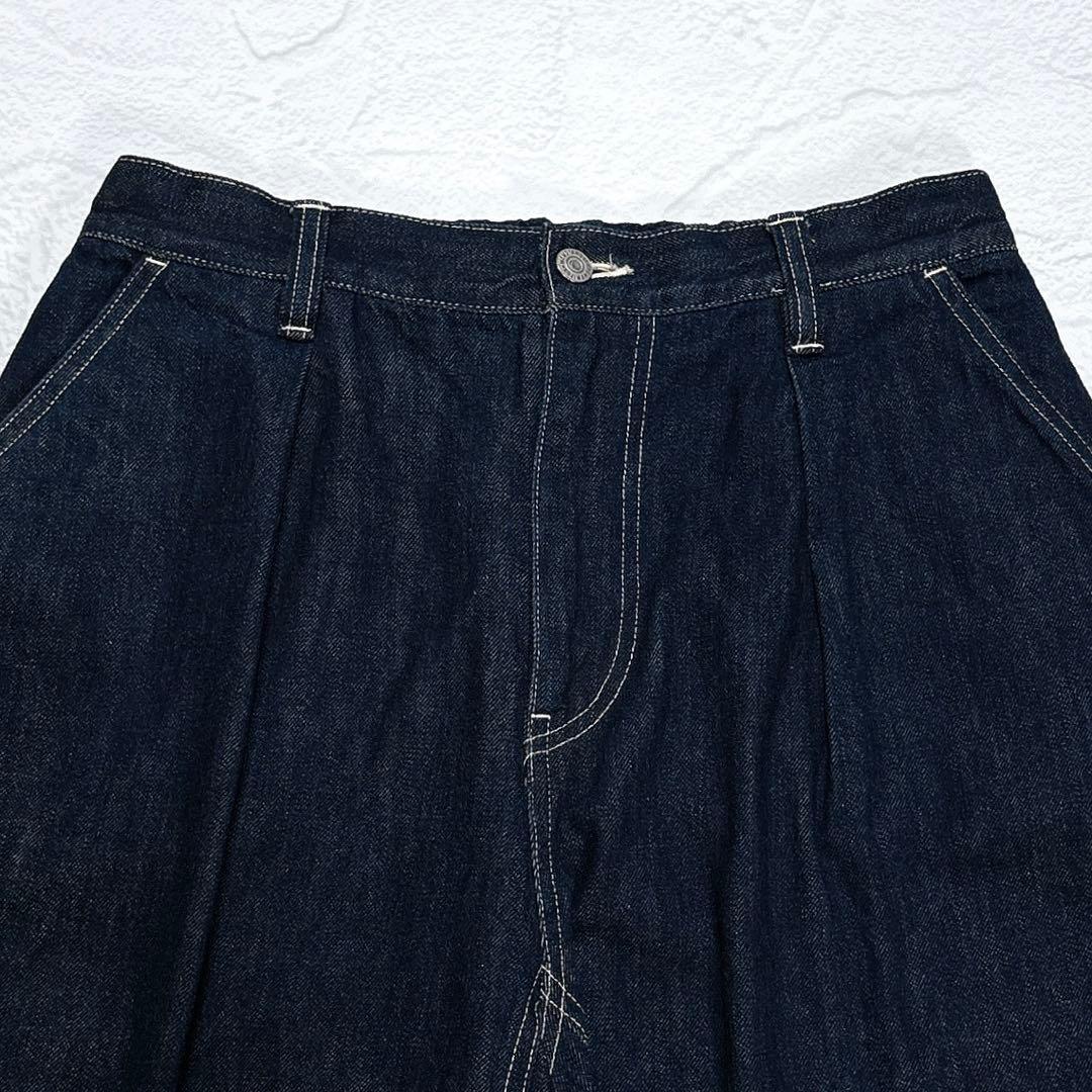 ✨極美品✨桃太郎ジーンズ 出陣 デニム スカート風パンツ ガウチョ ワイドパンツ