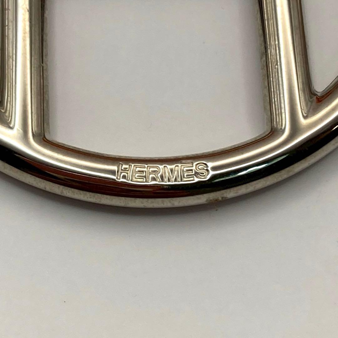【極美品】エルメス　バックル　ペンダントトップ　チャーム　Hロゴ　ロゴ刻印