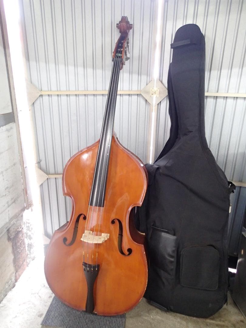 nt250411-003Z コントラバス 3/4 ケース付き REGH