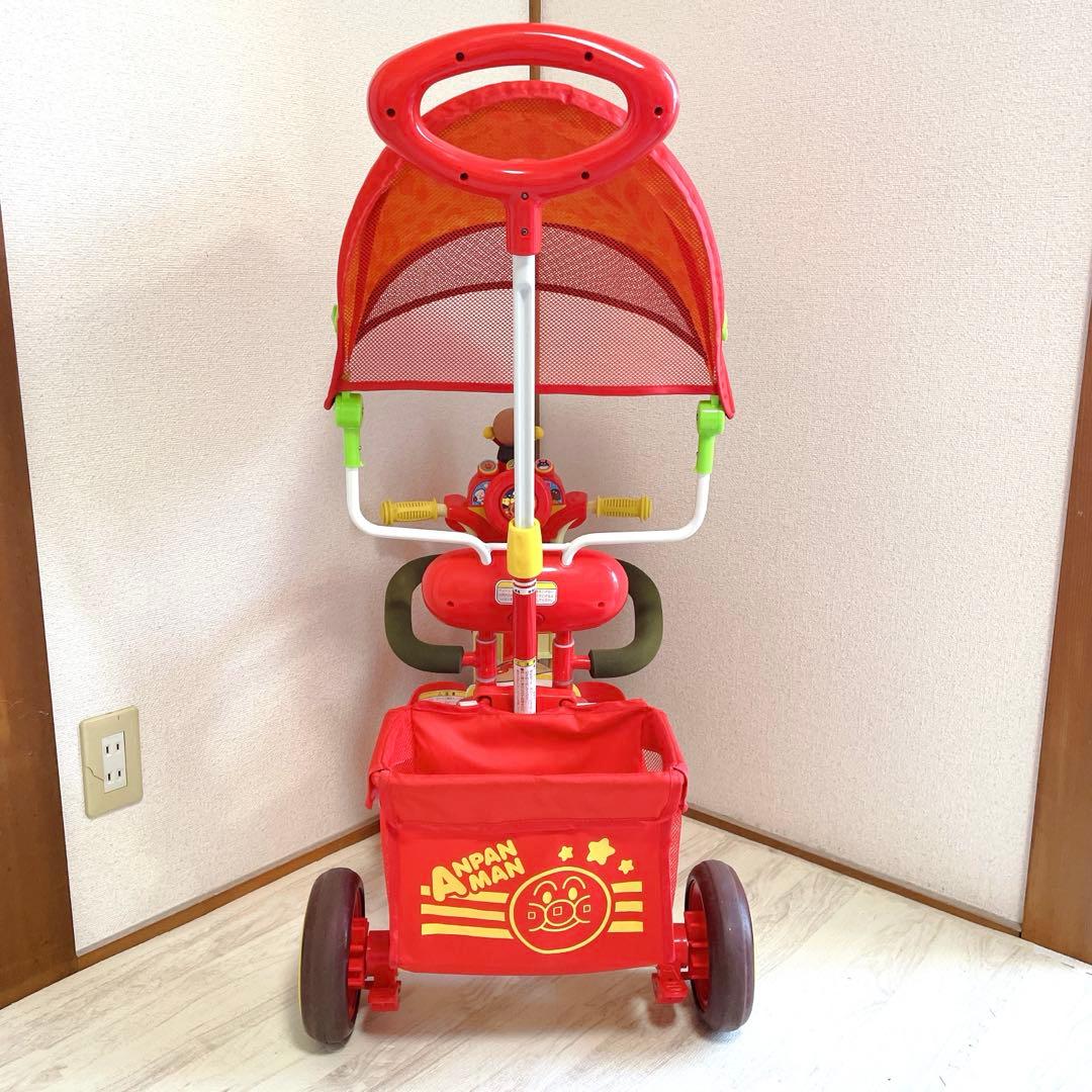 美品 エム・アンド・エム それいけ！アンパンマン デラックスII 三輪車 レッド