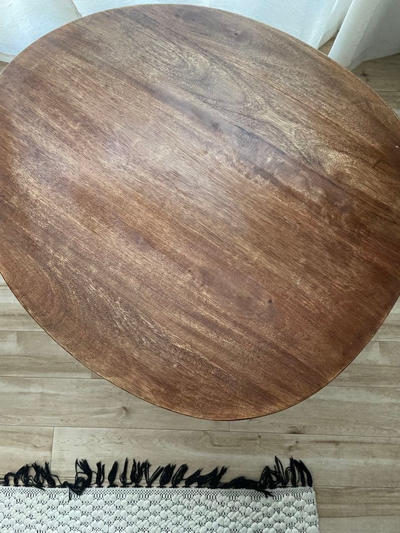 ZARA 面取り加工　ウッド　サイドテーブル