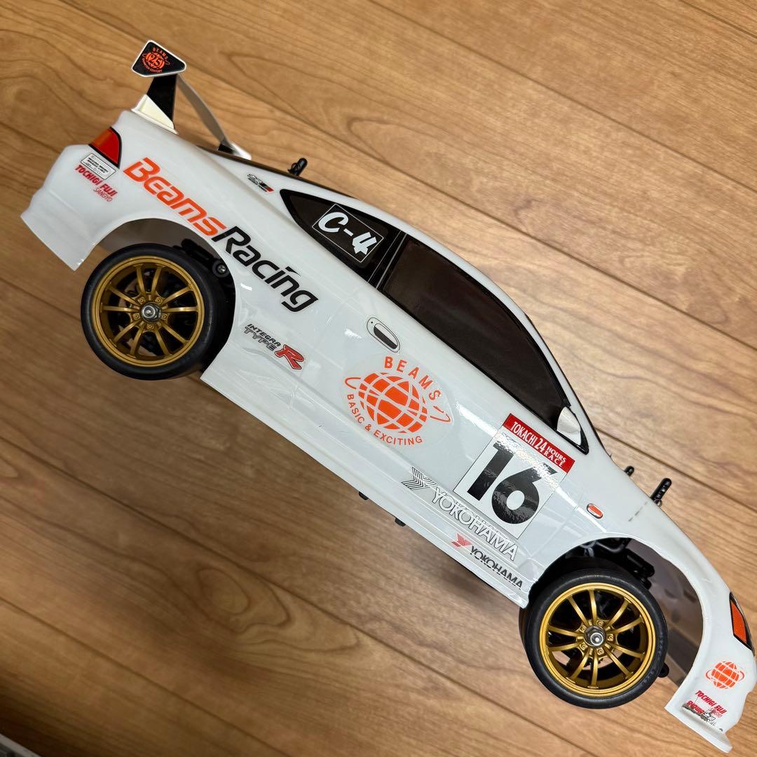 タミヤ　BEAMSインテグラ完成品　CPRユニット　サーボつきラジコンTL-01