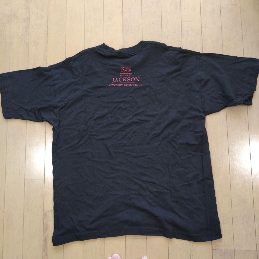 マイケル・ジャクソン　Tシャツ　黒　History　World　Tour　L