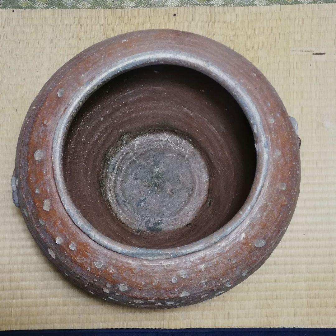 【水漏れ注意】室町時代 古備前 水甕 備前焼 水屋瓶 置物 インテリア 植木鉢