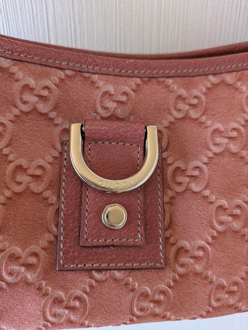 GUCCI シマ　アビー　モノグラム ショルダーバッグ ピンク