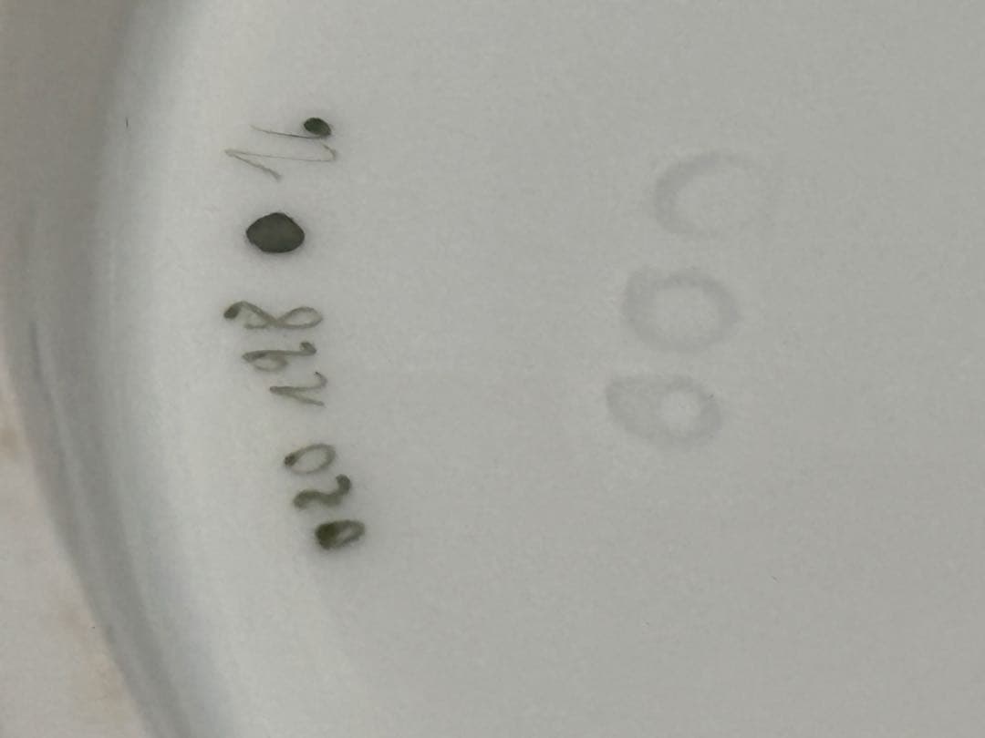 オールドマイセン　グランツゴールドレリーフ皿　ピンクローズ　一級品　アンティーク