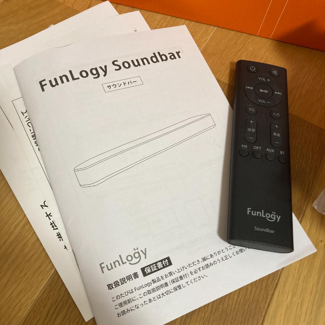 [美品] FunLogy Soundbar ブラック 送料無料