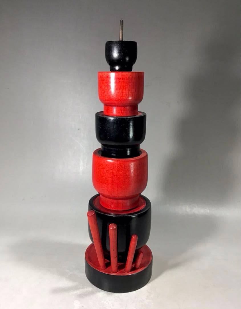 昭和レトロ 廃絶品 佐野つとむ 変わり 独楽 郷土玩具 江戸独楽 富士 こけし