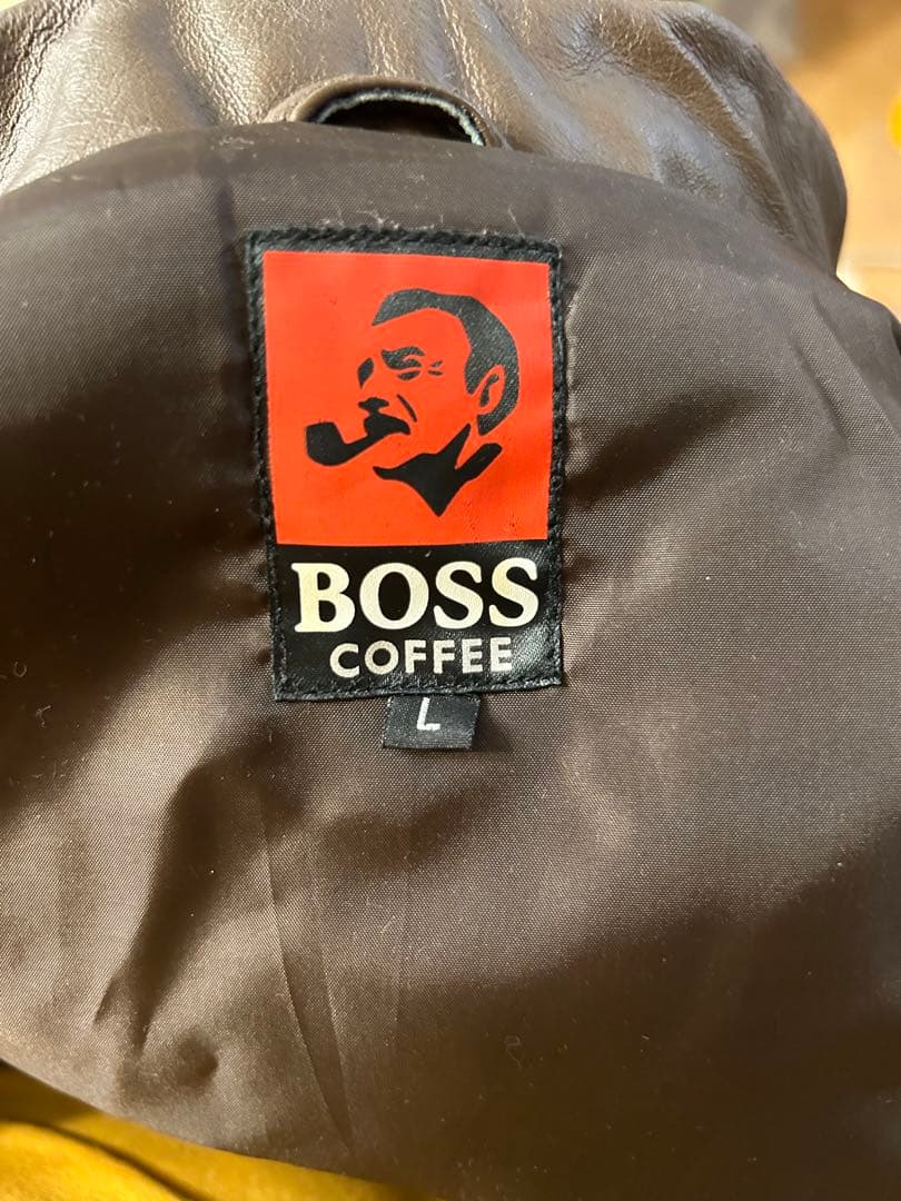 BOSS COFFEE レザージャケット Lサイズ　A2フライトジャケットタイプ