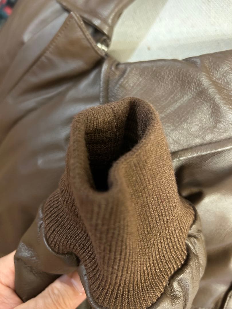 BOSS COFFEE レザージャケット Lサイズ　A2フライトジャケットタイプ