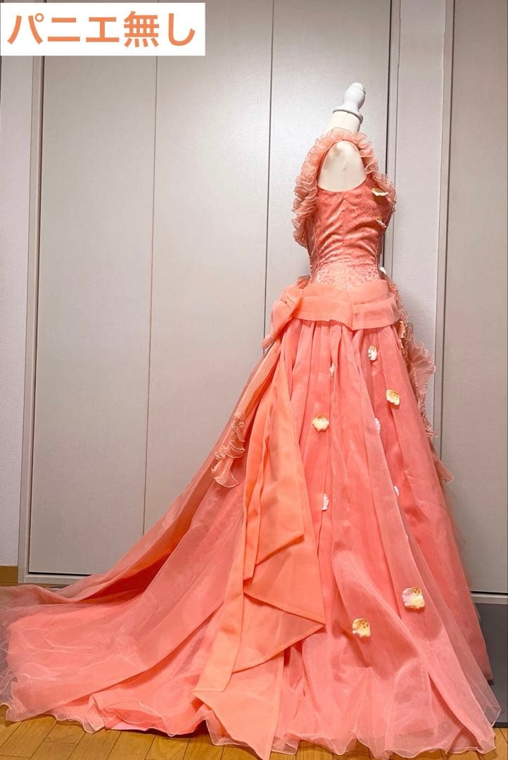 【お値下げ中】AIMER♥︎サーモンピンク(オレンジ)ドレス【エメ】